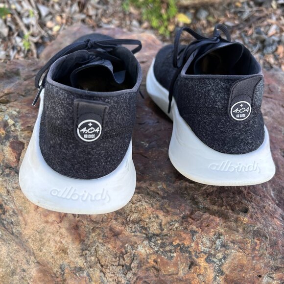 allbirds - Mens Superlight Wool Runner - Black Sneaker - Size 12